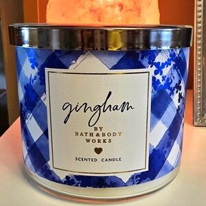 Gingham 3 Wick Candle